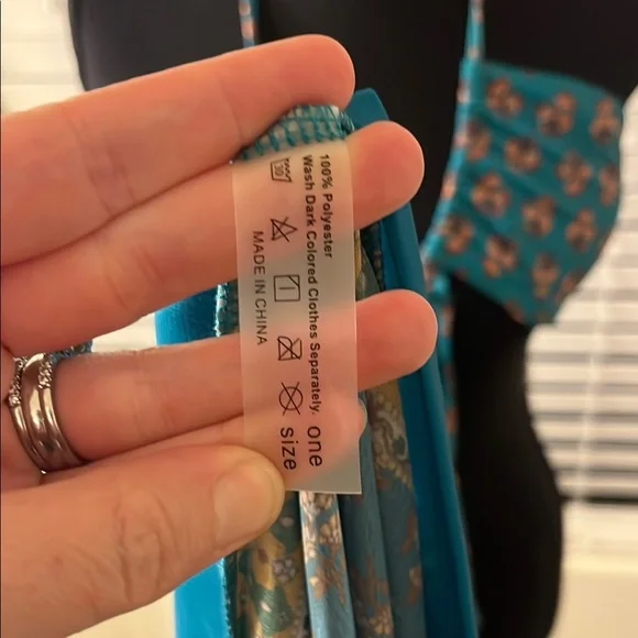 Green Floral One Piece With Matching Wrap - Small - Picture 7 of 16